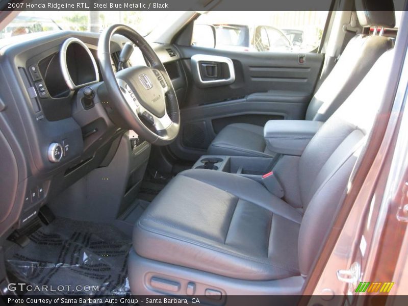 Steel Blue Metallic / Black 2007 Honda Ridgeline RTL