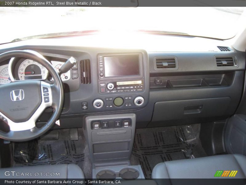Steel Blue Metallic / Black 2007 Honda Ridgeline RTL