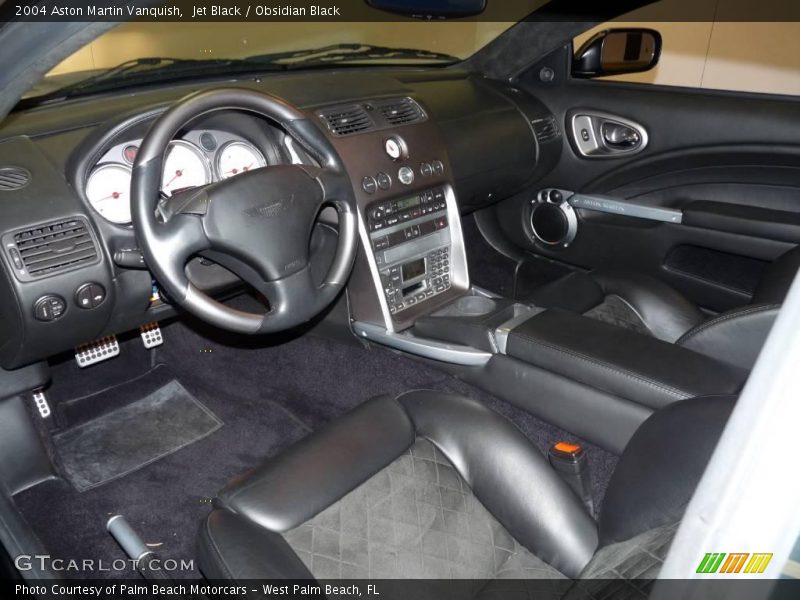 Jet Black / Obsidian Black 2004 Aston Martin Vanquish