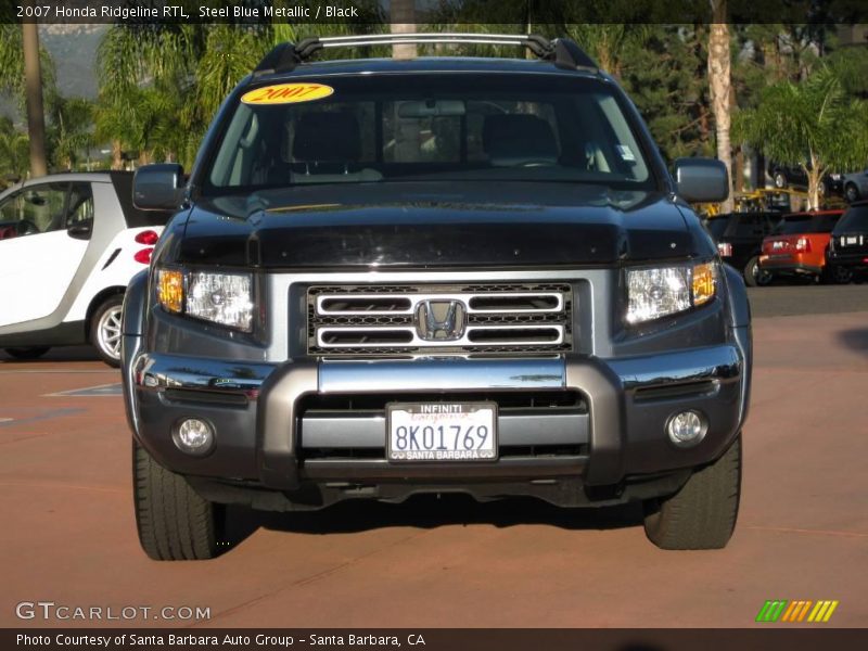 Steel Blue Metallic / Black 2007 Honda Ridgeline RTL