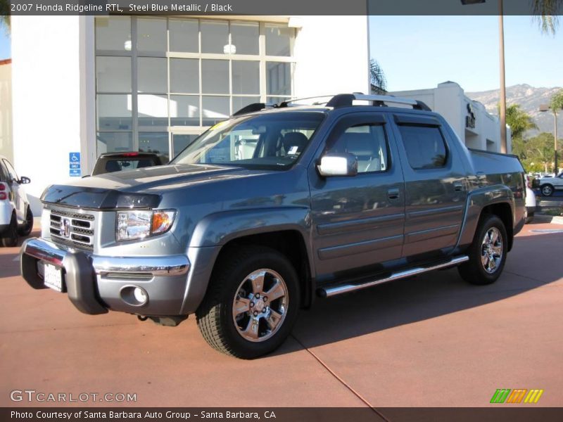 Steel Blue Metallic / Black 2007 Honda Ridgeline RTL