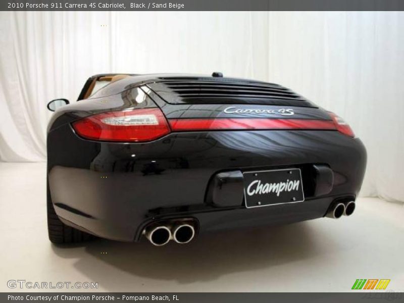 Black / Sand Beige 2010 Porsche 911 Carrera 4S Cabriolet