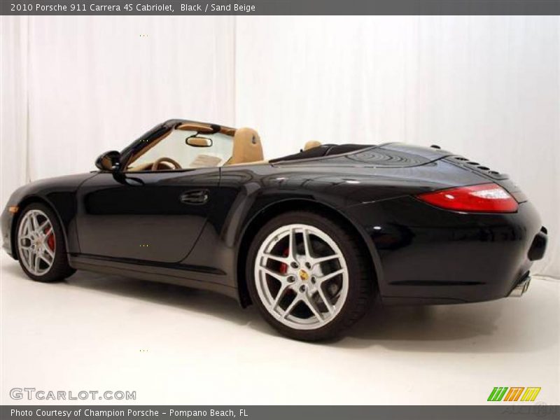 Black / Sand Beige 2010 Porsche 911 Carrera 4S Cabriolet