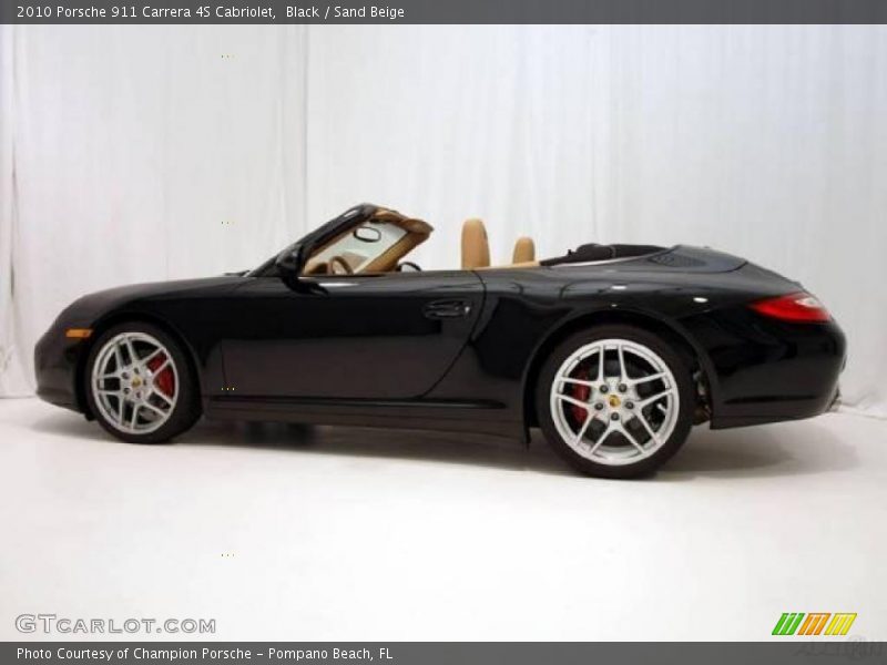 Black / Sand Beige 2010 Porsche 911 Carrera 4S Cabriolet