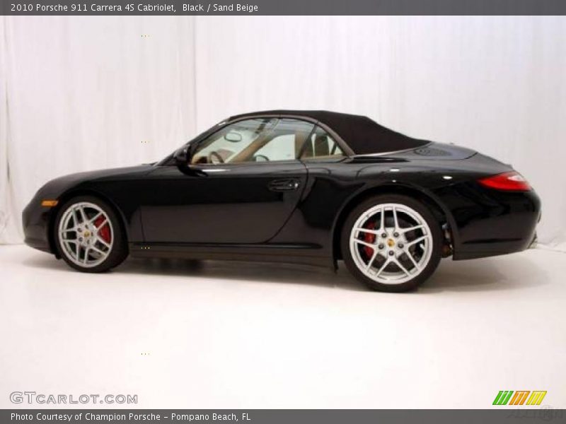 Black / Sand Beige 2010 Porsche 911 Carrera 4S Cabriolet