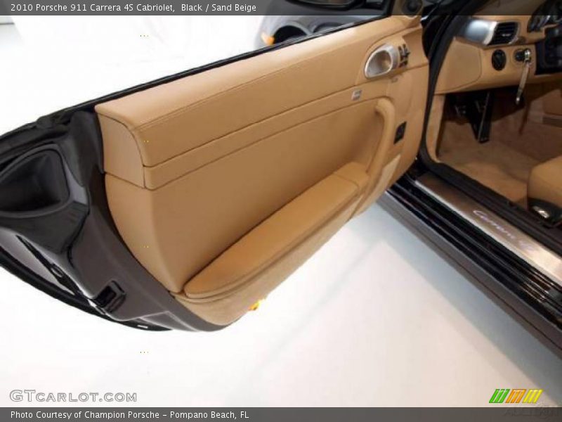 Black / Sand Beige 2010 Porsche 911 Carrera 4S Cabriolet