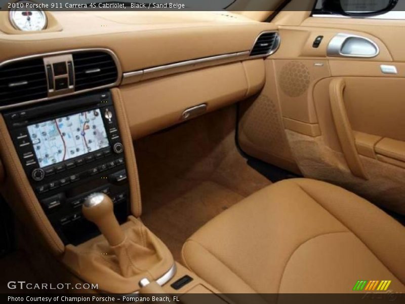 Black / Sand Beige 2010 Porsche 911 Carrera 4S Cabriolet