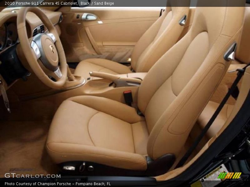 Black / Sand Beige 2010 Porsche 911 Carrera 4S Cabriolet