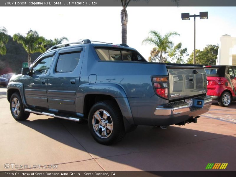 Steel Blue Metallic / Black 2007 Honda Ridgeline RTL