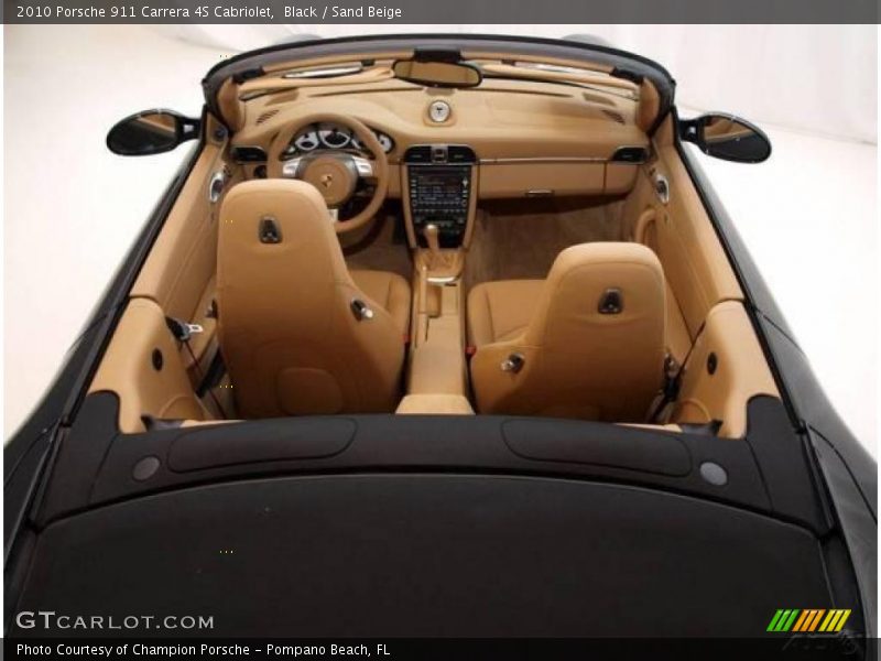 Black / Sand Beige 2010 Porsche 911 Carrera 4S Cabriolet