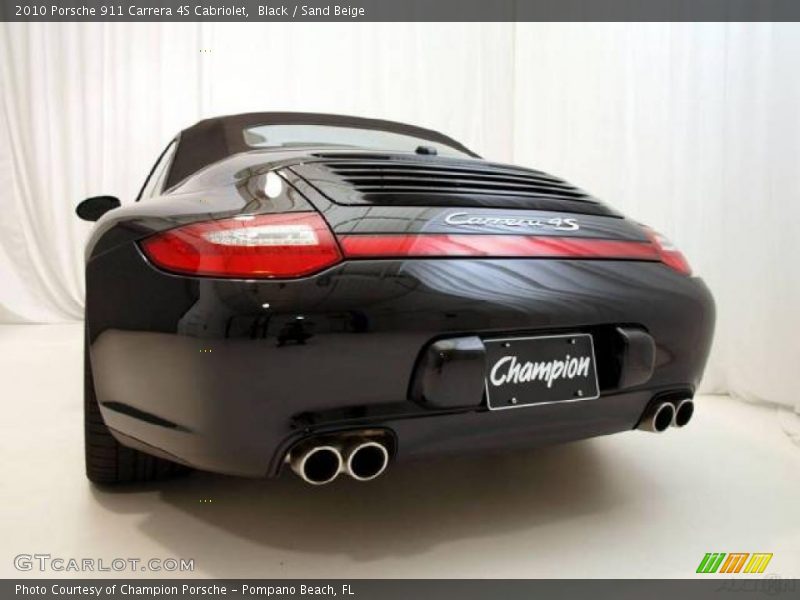 Black / Sand Beige 2010 Porsche 911 Carrera 4S Cabriolet