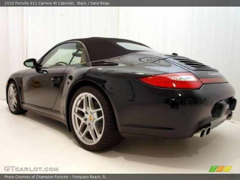 Black / Sand Beige 2010 Porsche 911 Carrera 4S Cabriolet