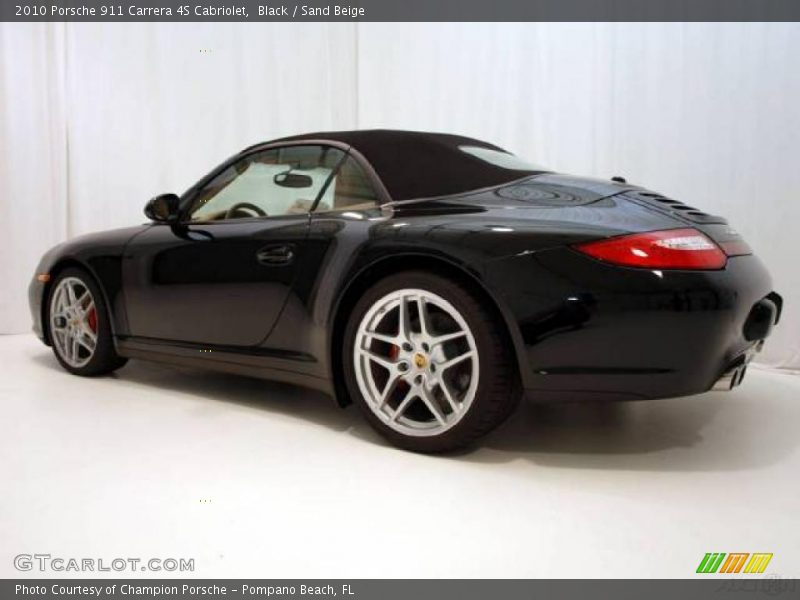 Black / Sand Beige 2010 Porsche 911 Carrera 4S Cabriolet
