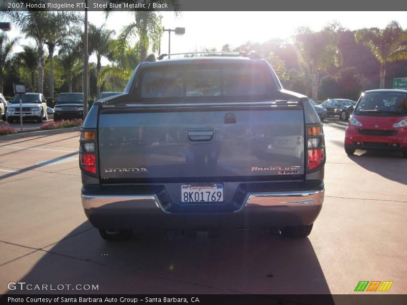 Steel Blue Metallic / Black 2007 Honda Ridgeline RTL