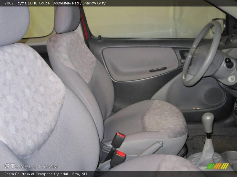 Front Seat of 2002 ECHO Coupe