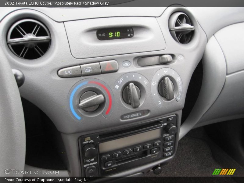 Controls of 2002 ECHO Coupe