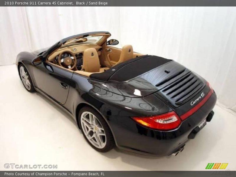 Black / Sand Beige 2010 Porsche 911 Carrera 4S Cabriolet