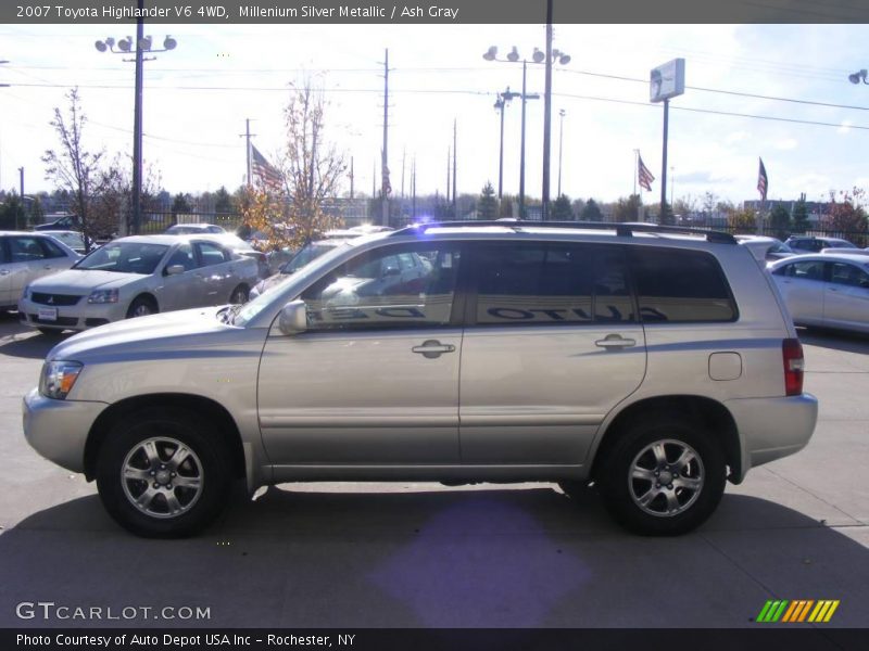 Millenium Silver Metallic / Ash Gray 2007 Toyota Highlander V6 4WD