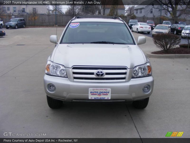 Millenium Silver Metallic / Ash Gray 2007 Toyota Highlander V6 4WD