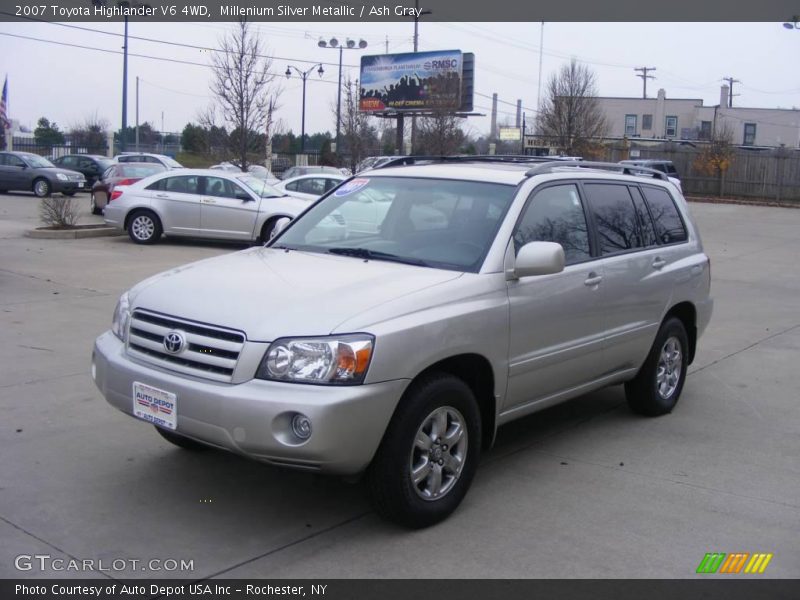 Millenium Silver Metallic / Ash Gray 2007 Toyota Highlander V6 4WD