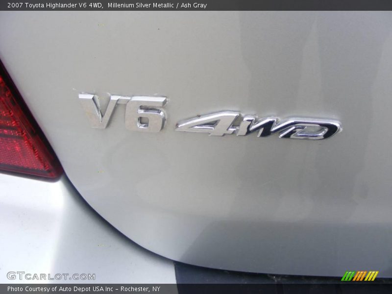 Millenium Silver Metallic / Ash Gray 2007 Toyota Highlander V6 4WD