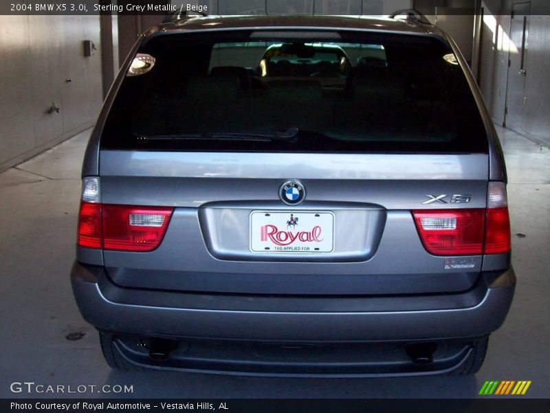 Sterling Grey Metallic / Beige 2004 BMW X5 3.0i