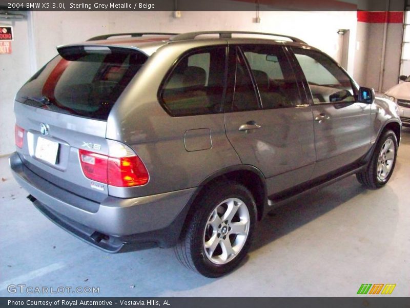 Sterling Grey Metallic / Beige 2004 BMW X5 3.0i