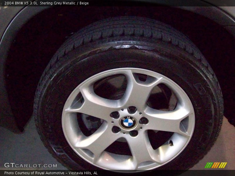 Sterling Grey Metallic / Beige 2004 BMW X5 3.0i