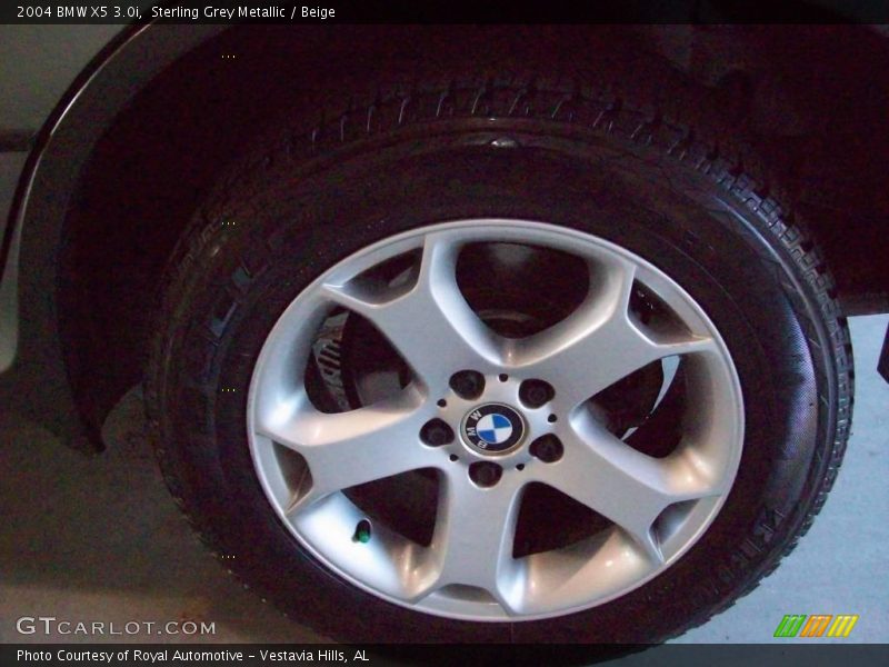 Sterling Grey Metallic / Beige 2004 BMW X5 3.0i