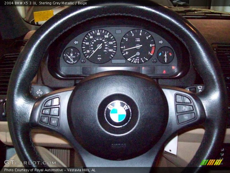 Sterling Grey Metallic / Beige 2004 BMW X5 3.0i
