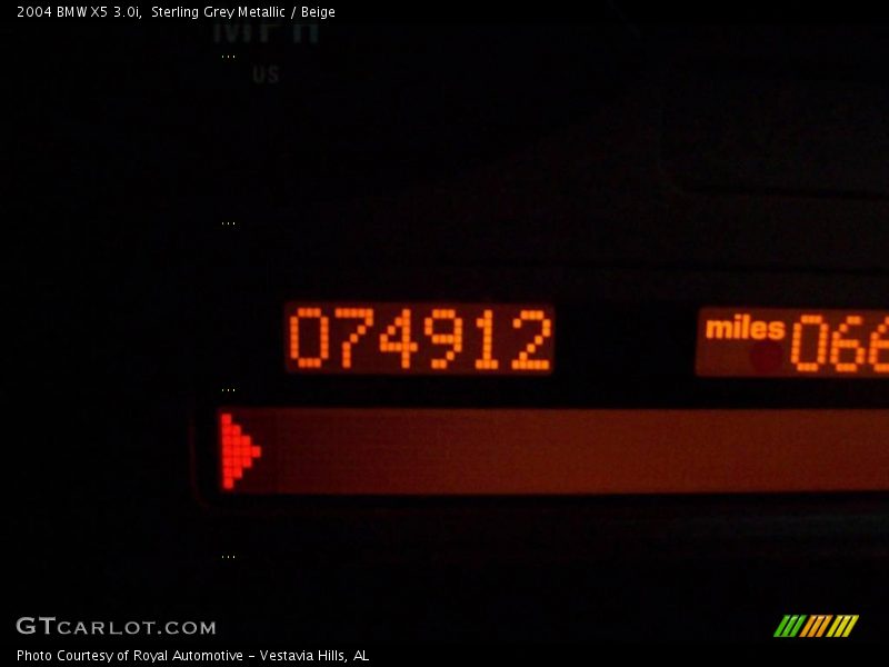 Sterling Grey Metallic / Beige 2004 BMW X5 3.0i