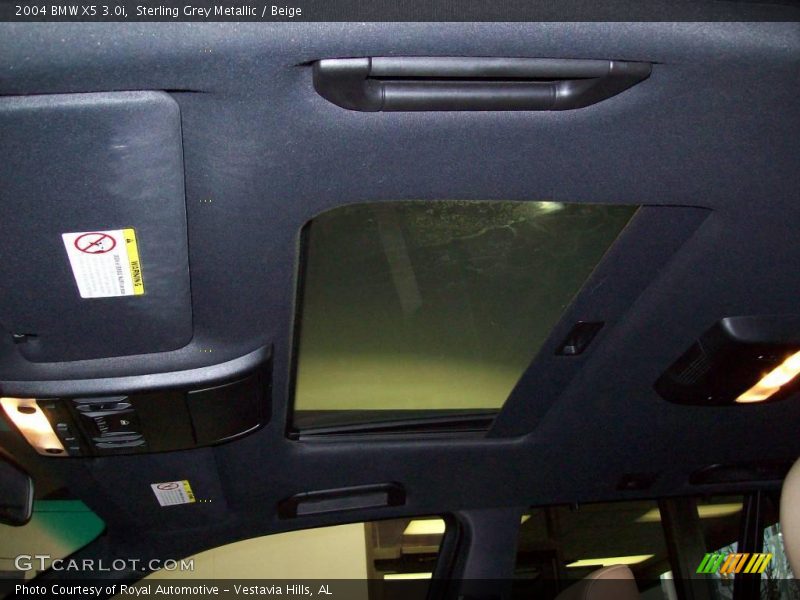 Sterling Grey Metallic / Beige 2004 BMW X5 3.0i
