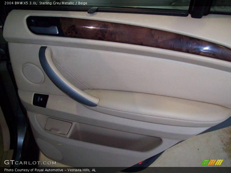 Sterling Grey Metallic / Beige 2004 BMW X5 3.0i