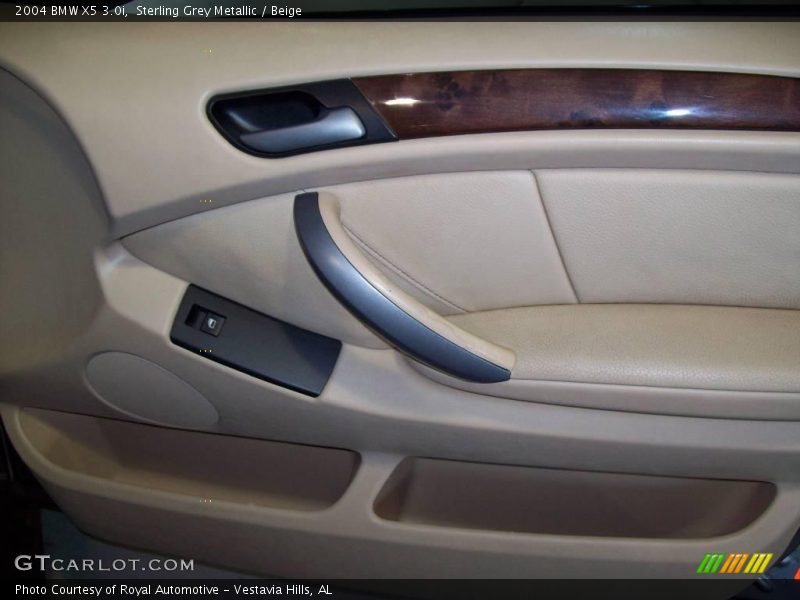 Sterling Grey Metallic / Beige 2004 BMW X5 3.0i