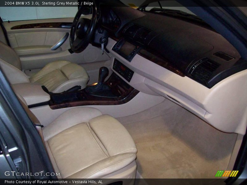 Sterling Grey Metallic / Beige 2004 BMW X5 3.0i