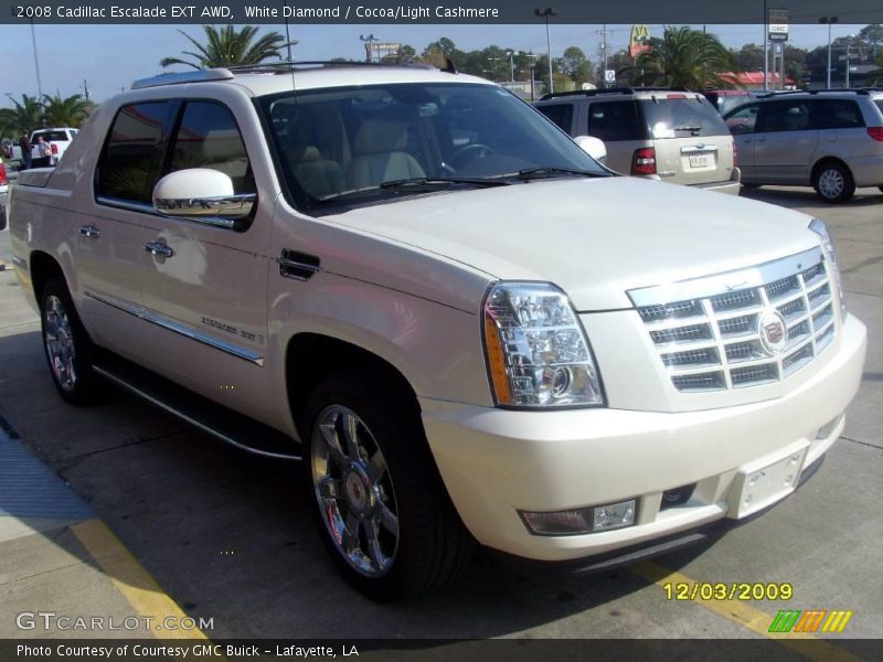 White Diamond / Cocoa/Light Cashmere 2008 Cadillac Escalade EXT AWD