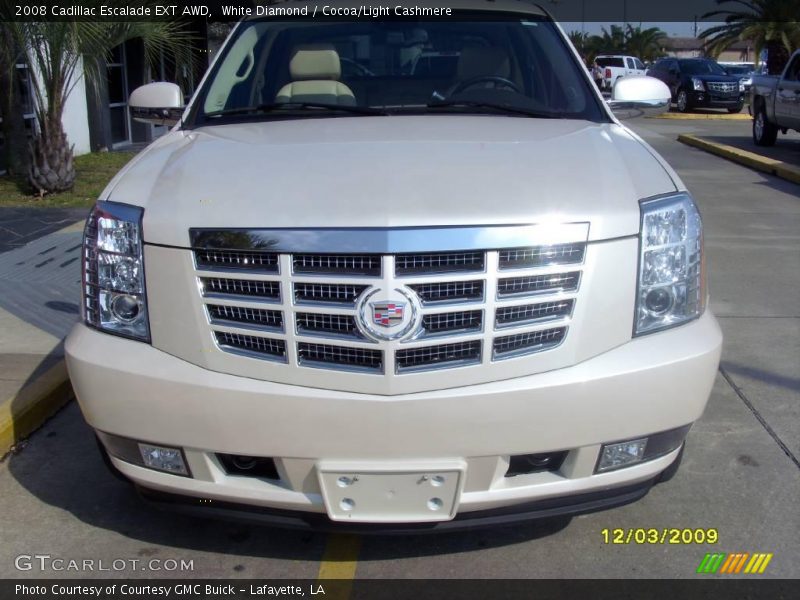 White Diamond / Cocoa/Light Cashmere 2008 Cadillac Escalade EXT AWD