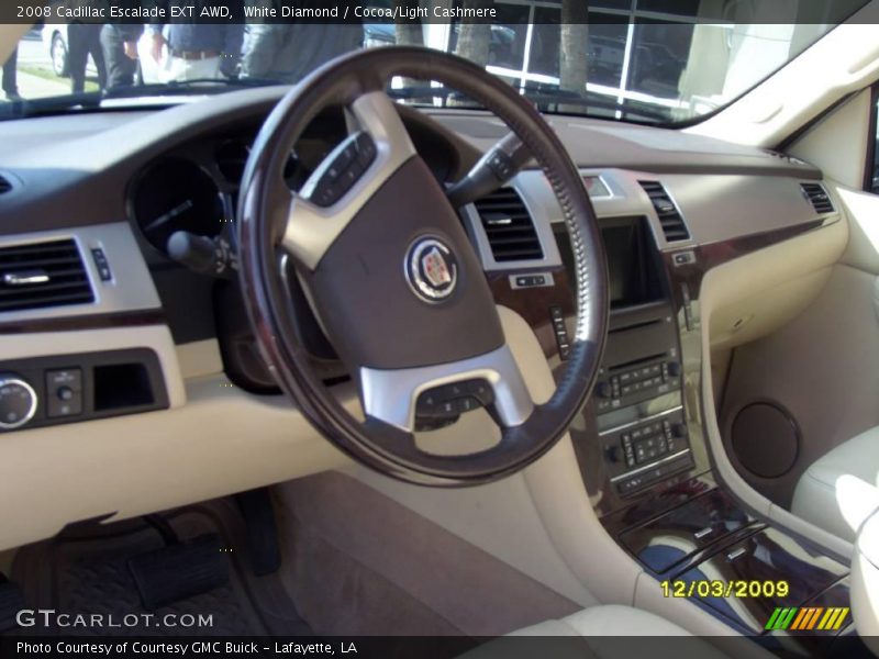White Diamond / Cocoa/Light Cashmere 2008 Cadillac Escalade EXT AWD