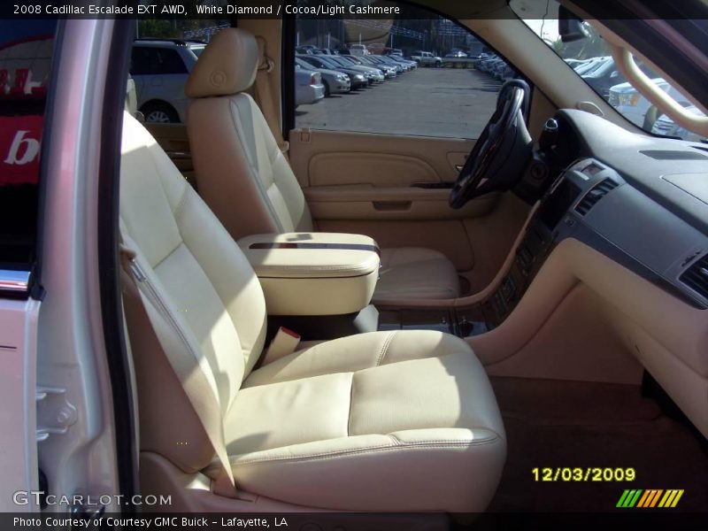White Diamond / Cocoa/Light Cashmere 2008 Cadillac Escalade EXT AWD