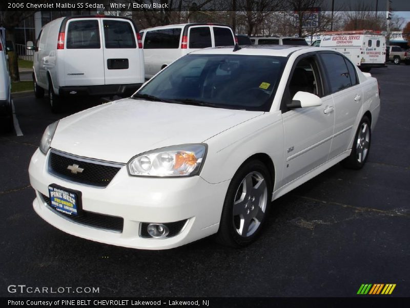 White / Ebony Black 2006 Chevrolet Malibu SS Sedan