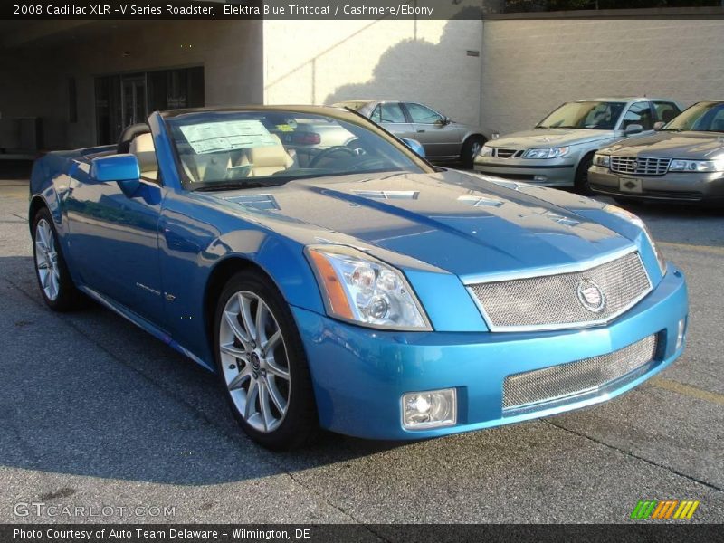 Elektra Blue Tintcoat / Cashmere/Ebony 2008 Cadillac XLR -V Series Roadster