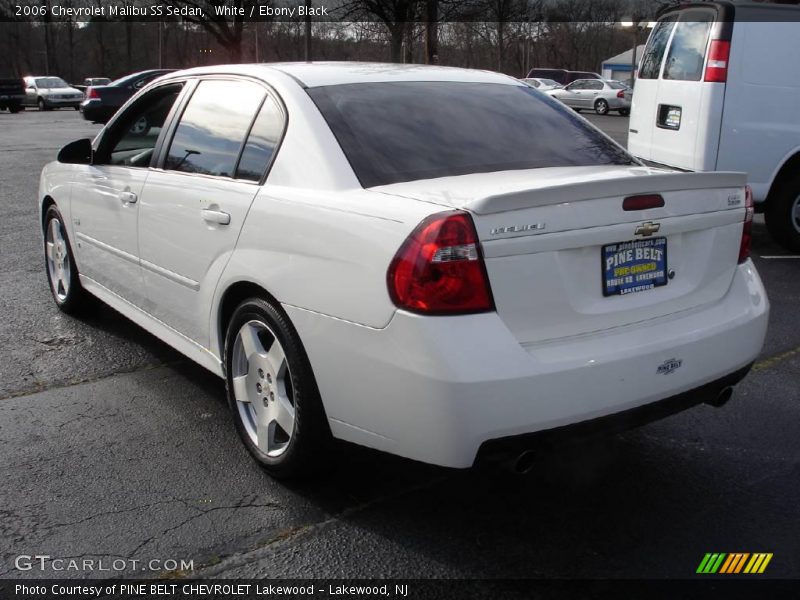 White / Ebony Black 2006 Chevrolet Malibu SS Sedan
