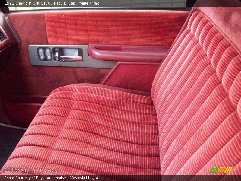 White / Red 1991 Chevrolet C/K C1500 Regular Cab