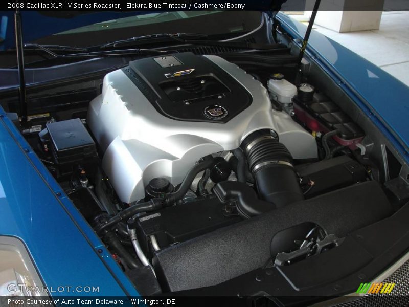 Elektra Blue Tintcoat / Cashmere/Ebony 2008 Cadillac XLR -V Series Roadster