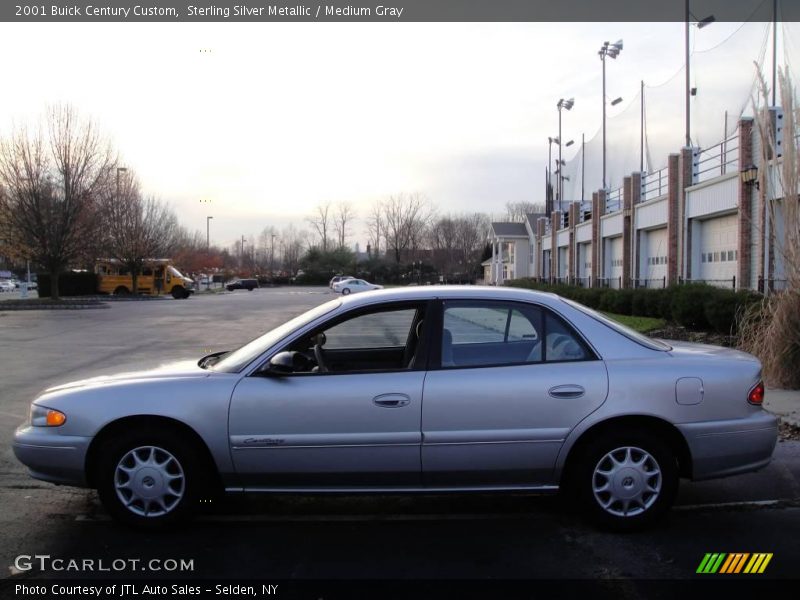 Sterling Silver Metallic / Medium Gray 2001 Buick Century Custom