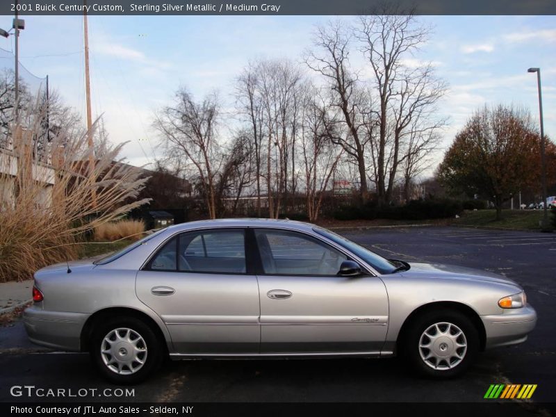 Sterling Silver Metallic / Medium Gray 2001 Buick Century Custom