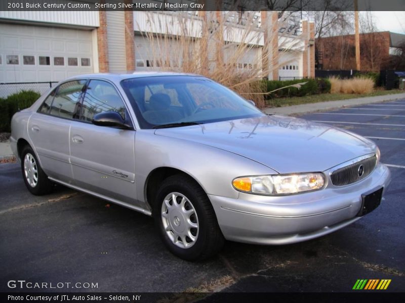 Sterling Silver Metallic / Medium Gray 2001 Buick Century Custom