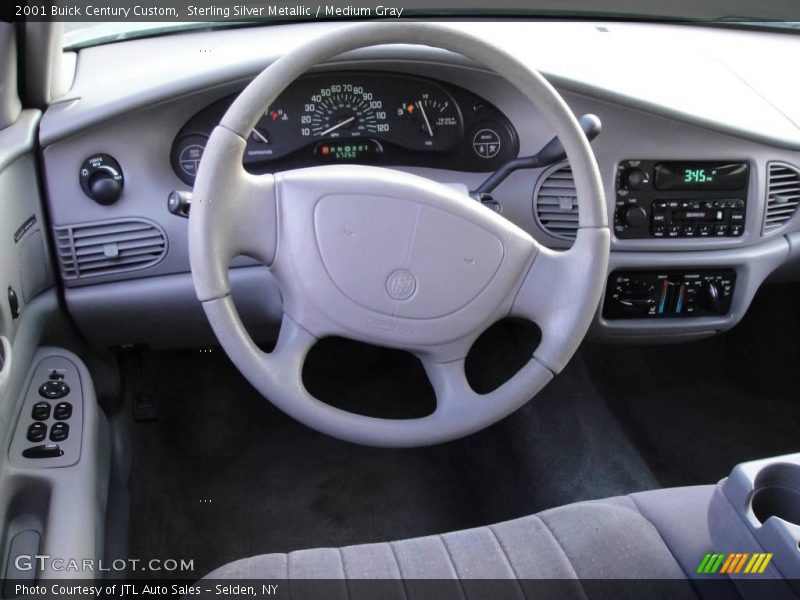 Sterling Silver Metallic / Medium Gray 2001 Buick Century Custom