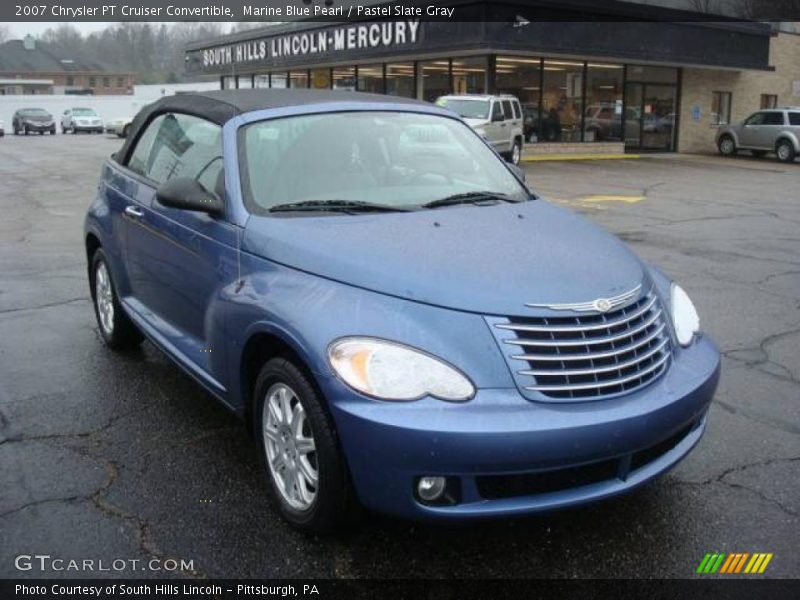 Marine Blue Pearl / Pastel Slate Gray 2007 Chrysler PT Cruiser Convertible