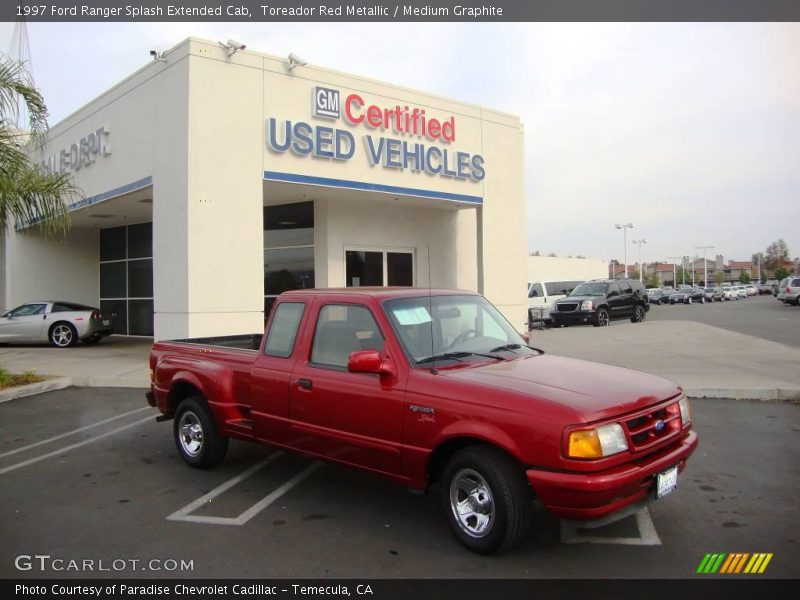 Toreador Red Metallic / Medium Graphite 1997 Ford Ranger Splash Extended Cab